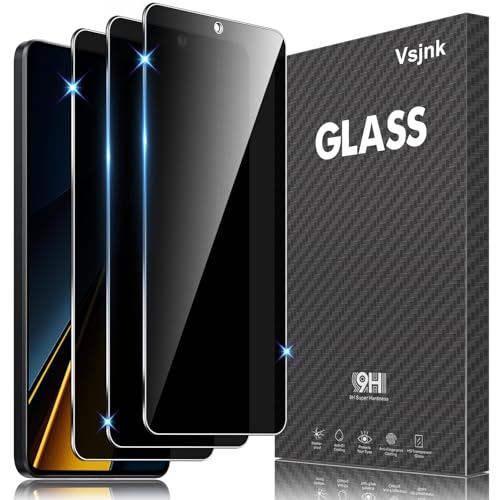 Vsjnk Anti-Spähen Sichtschutz kompatible mit Xiaomi Poco X6 Pro/Poco X6 mit 3 Stück Privatsphäre Tempered Glass Folie 9H Panzer Schutz Glas HD Displayschutzfolie,für Xiaomi Poco X6 Pro Vsjnk Anti-Spähen Sichtschutz kompatible mit Xiaomi Poco X6 Pro/Poco X6 mit 3 Stück Privatsphäre Tempered Glass Folie 9H Panzer Schutz Glas HD Displayschutzfolie,für Xiaomi Poco X6 Pro von Vsjnk