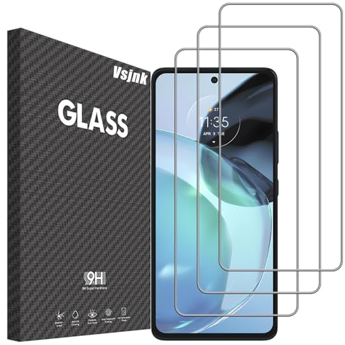 Vsjnk Displayschutzfolie aus gehärtetem Glas für Motorola Moto G72, 3-teiliger Displayschutz, HD-Glas, Härtegrad 9H, Glas, blasenfrei, kratzfest, kompatibel Vsjnk Displayschutzfolie aus gehärtetem Glas für Motorola Moto G72, 3-teiliger Displayschutz, HD-Glas, Härtegrad 9H, Glas, blasenfrei, kratzfest, kompatibel von Vsjnk