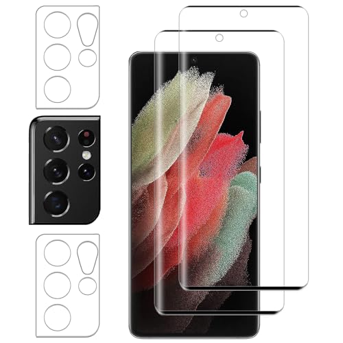 Vsjnk Panzer Schutz Glas für Samsung Galaxy S21 Ultra 5G mit 2 Stück Schutzfolie 2 X Kamera Panzerfolie,9H Härte Hartglas,HD Displayschutzfolie,kompatible mit Samsung S21 Ultra Vsjnk Panzer Schutz Glas für Samsung Galaxy S21 Ultra 5G mit 2 Stück Schutzfolie 2 X Kamera Panzerfolie,9H Härte Hartglas,HD Displayschutzfolie,kompatible mit Samsung S21 Ultra von Vsjnk