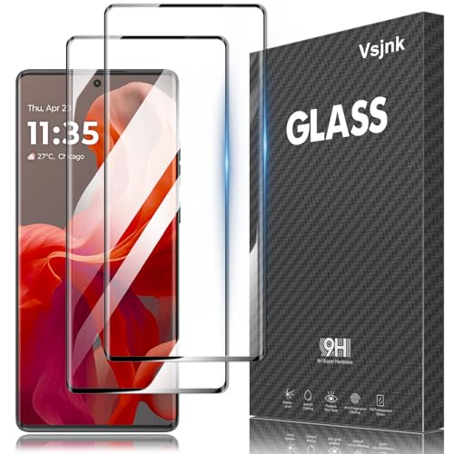 Vsjnk Screen Protector für Motorola Moto G85 5G mit 2 Stück Tempered Glass 9H Anti-Kratzen Anti-Bläschen HD Displayschutzfolie kompatible mit Moto G85 5G Vsjnk Screen Protector für Motorola Moto G85 5G mit 2 Stück Tempered Glass 9H Anti-Kratzen Anti-Bläschen HD Displayschutzfolie kompatible mit Moto G85 5G von Vsjnk