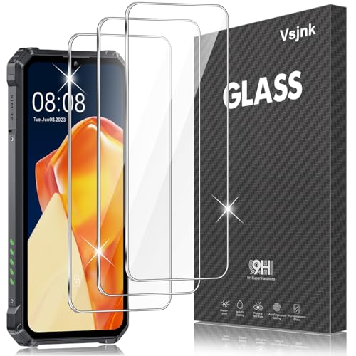 Vsjnk Screen Protector für OUKITEL WP28 / WP28E / WP28S mit 3 Stück Panzer Schutz Glas 9H Härte Tempered Glass,Anti-Kratzen,Anti-Bläschen,HD Displayschutzfolie,kompatible mit OUKITEL WP28 von Vsjnk