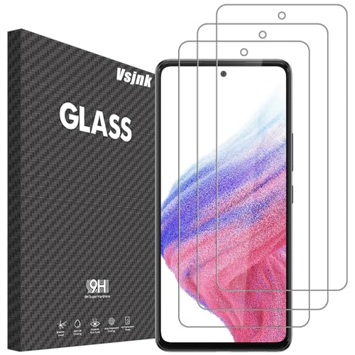 Vsjnk Screen Protector für Samsung Galaxy A53 mit 3 Stück Panzer Schutz Glas 9H Härte Tempered Glass,Anti-Kratzen,Anti-Bläschen,HD Displayschutzfolie,kompatible mit Galaxy A53 5G Vsjnk Screen Protector für Samsung Galaxy A53 mit 3 Stück Panzer Schutz Glas 9H Härte Tempered Glass,Anti-Kratzen,Anti-Bläschen,HD Displayschutzfolie,kompatible mit Galaxy A53 5G von Vsjnk