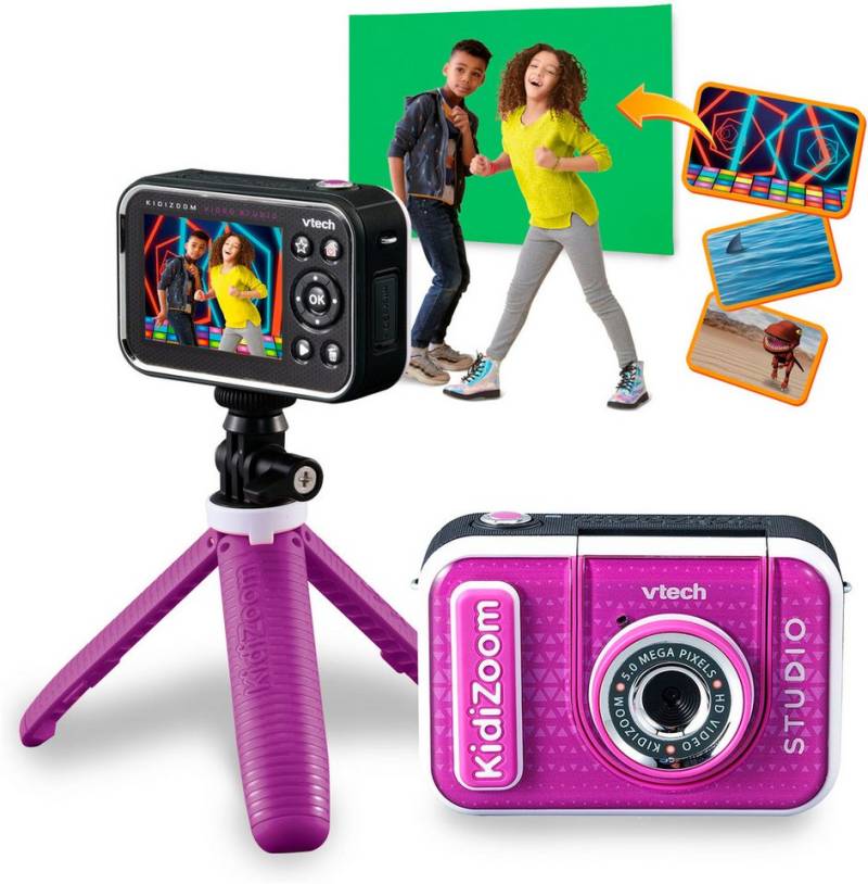 Vtech® KidiZoom Video Studio HD lila Kinderkamera (5 MP, inkl. Selfie-Funktion und Ministativ) von Vtech®