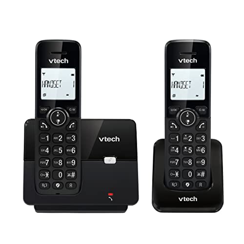 Vtech CS2001 schnurloses Telefon mit 2 Mobilteilen, ECO+ Modus, Festnetztelefon, schwarz, Anrufsperre, Freisprechfunktion, große Tasten, Zwei Zeilen Display Vtech CS2001 schnurloses Telefon mit 2 Mobilteilen, ECO+ Modus, Festnetztelefon, schwarz, Anrufsperre, Freisprechfunktion, große Tasten, Zwei Zeilen Display von Vtech