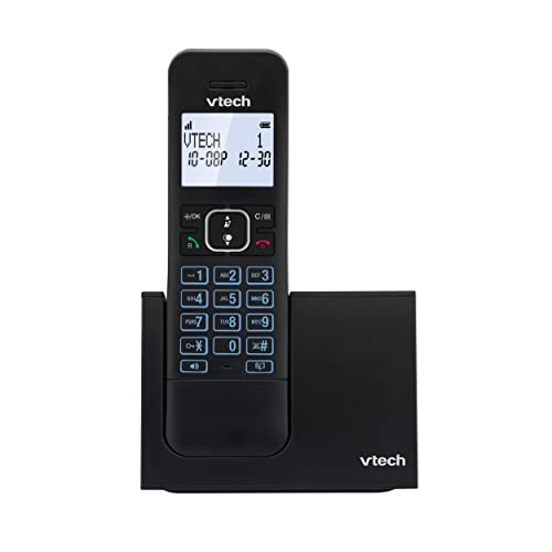 VTech LS1000 Casa DECT Schnurlostelefon mit Freisprecheinrichtung, Festnetztelefon, Doppelladung, Anruf-/Warte-ID, Display und Tastatur mit Hintergrundbeleuchtung, ECO-Modus, 50 Namen und Nummern von Vtech