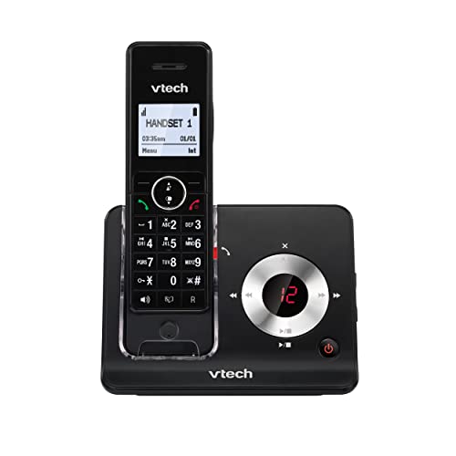 VTech MS3050 DECT Schnurloses Telefon mit Anrufbeantworter, Anrufersperre, Anrufererkennung/Anklopffunktion, Freisprecheinrichtung, Lautstärke-Booster/Verstärker, hintergrundbeleuchtetem Display von Vtech