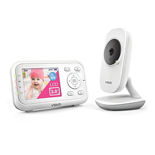 VTech VM3250 Video-Babyphone mit Kamera, 300 m Lange Reichweite, Babyphone mit 7,1 cm LCD-Bildschirm, bis zu 19 Stunden Video-Streaming, Nachtsicht, sichere Übertragung, Temperatursensor, beruhigende VTech VM3250 Video-Babyphone mit Kamera, 300 m Lange Reichweite, Babyphone mit 7,1 cm LCD-Bildschirm, bis zu 19 Stunden Video-Streaming, Nachtsicht, sichere Übertragung, Temperatursensor, beruhigende von Vtech