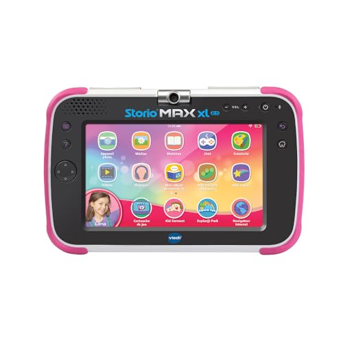 VTech - Storio Max XL 2.0 Rosa, Kinder-Tablet mit Touchscreen, lehrreich und sicher mit großem Farbdisplay, WLAN, Android, Kamera, Geschenk für Kinder von 3 Jahren bis 11 Jahren – Inhalt in von Vtech