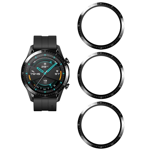 Vuciya [3 Pieces] Screen Protector for Huawei Watch GT2 46 mm Anti-Bubble Easy Installation Anti-Scratch HD TPU Soft Film 3D Curved Full Cover Protective Screen Film for Huawei Watch GT2 46 mm von Vuciya