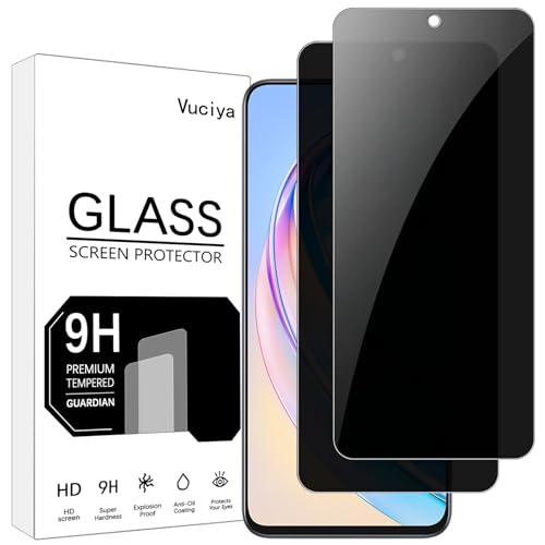 Vuciya Pack of 2 Privacy Full Screen Protector for Honor X8a Tempered Glass,9H Schutzfolie,Anti-Spy Armoured Protection for Honor X8a von Vuciya