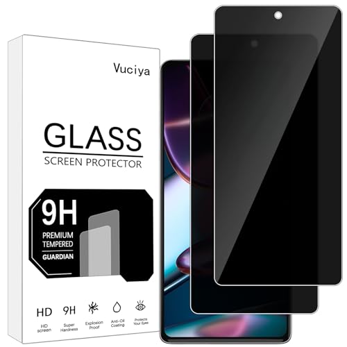 Vuciya [Pack of 2 Privacy Full Screen Protector kompatibel mit Motorola Edge 30 Pro Tempered Glass,9H Schutzfolie,Anti-Kratzen,Anti-Bläschen,Anti-Spy Armoured Protection for Motorola Edge 30 Pro Vuciya [Pack of 2 Privacy Full Screen Protector kompatibel mit Motorola Edge 30 Pro Tempered Glass,9H Schutzfolie,Anti-Kratzen,Anti-Bläschen,Anti-Spy Armoured Protection for Motorola Edge 30 Pro von Vuciya