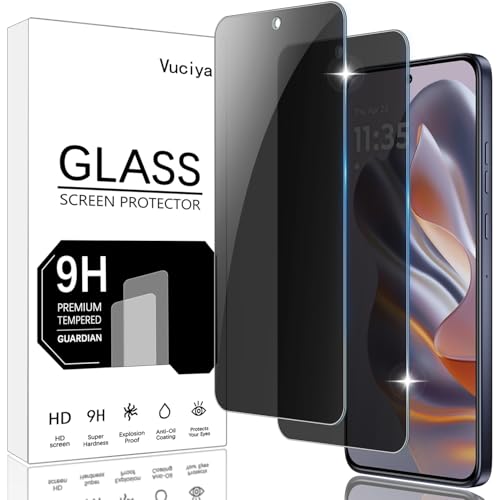 Vuciya Pack of 2 Privacy Full Sichtschutz for Motorola Edge 50 Neo/Moto S50 Screen Protector,Anti-Kratzen,9H Schutzfolie Panzer schutz,Anti-Spy Protection Tempered Glass for Moto Edge 50 Neo Vuciya Pack of 2 Privacy Full Sichtschutz for Motorola Edge 50 Neo/Moto S50 Screen Protector,Anti-Kratzen,9H Schutzfolie Panzer schutz,Anti-Spy Protection Tempered Glass for Moto Edge 50 Neo von Vuciya