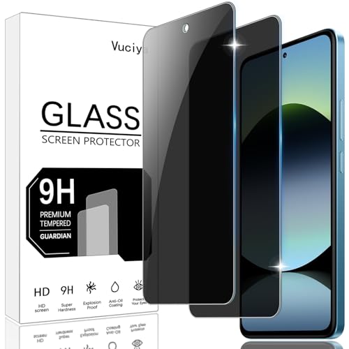 Vuciya Pack of 2 Privacy Full Sichtschutz for Xiaomi Redmi Note 14 5G/4G Screen Protector,Anti-Kratzen,9H Schutzfolie Panzer schutz,Anti-Spy Protection Tempered Glass for Redmi Note 14 Vuciya Pack of 2 Privacy Full Sichtschutz for Xiaomi Redmi Note 14 5G/4G Screen Protector,Anti-Kratzen,9H Schutzfolie Panzer schutz,Anti-Spy Protection Tempered Glass for Redmi Note 14 von Vuciya