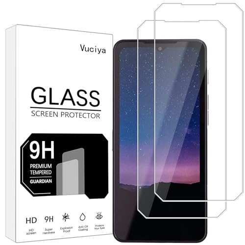 Vuciya Pack of 2 Screen Protector kompatibel mit Cat S75 panzerglas 9H Härte Schutzfolie Anti-Kratzen Anti-Bläschen for Cat S75 von Vuciya