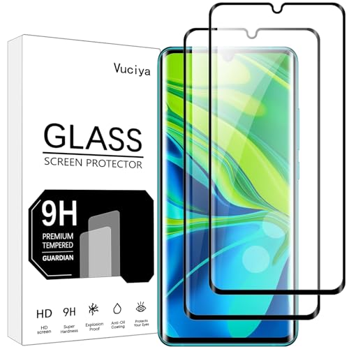 Vuciya [Pack of 2 Screen Protector kompatibel mit Xiaomi Mi Note 10 / Mi Note 10 Pro/Mi Note 10 Lite panzerglas,9H Härte Panzerglasfolie,Anti-Kratzen, Anti-Bläschen,HD Tempered Glass, for Mi Note 10 Vuciya [Pack of 2 Screen Protector kompatibel mit Xiaomi Mi Note 10 / Mi Note 10 Pro/Mi Note 10 Lite panzerglas,9H Härte Panzerglasfolie,Anti-Kratzen, Anti-Bläschen,HD Tempered Glass, for Mi Note 10 von Vuciya