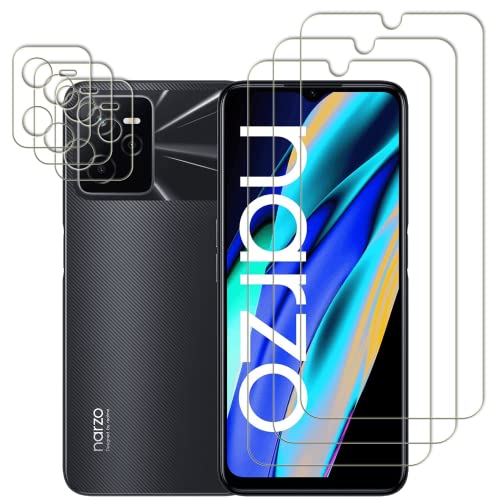 Vuciya Pack of 3+3 Pieces Protective Film for Realme Narzo 50A Prime Panzer Schutz Glas,9H Hardness,HD Clear Tempered Glass,Fingerprint Sensor Compatible,Compatible with Realme Narzo 50A Prime Vuciya Pack of 3+3 Pieces Protective Film for Realme Narzo 50A Prime Panzer Schutz Glas,9H Hardness,HD Clear Tempered Glass,Fingerprint Sensor Compatible,Compatible with Realme Narzo 50A Prime von Vuciya