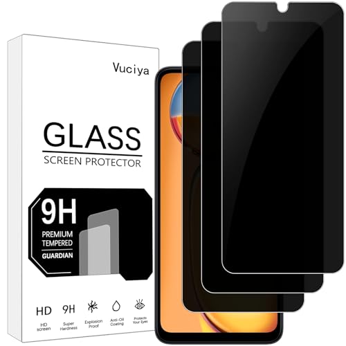 Vuciya Pack of 3 Privacy Full Screen Protector for Xiaomi Redmi 13C/Xiaomi Poco C65 Tempered Glass,9H Schutzfolie,Anti-Spy Armoured Protection for Redmi 13C Vuciya Pack of 3 Privacy Full Screen Protector for Xiaomi Redmi 13C/Xiaomi Poco C65 Tempered Glass,9H Schutzfolie,Anti-Spy Armoured Protection for Redmi 13C von Vuciya