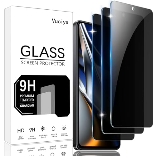 Vuciya Pack of 3 Privacy Full Sichtschutz for Xiaomi Poco X4 Pro Screen Protector,Anti-Kratzen,Anti-Bläschen,9H Schutzfolie Panzer schutz,Anti-Spy Protection Tempered Glass for Xiaomi Poco X4 Pro Vuciya Pack of 3 Privacy Full Sichtschutz for Xiaomi Poco X4 Pro Screen Protector,Anti-Kratzen,Anti-Bläschen,9H Schutzfolie Panzer schutz,Anti-Spy Protection Tempered Glass for Xiaomi Poco X4 Pro von Vuciya