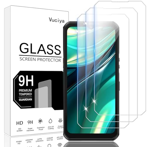 Vuciya Pack of 3 Screen Protector kompatibel mit OUKITEL WP39 panzerglas,9H Härte Schutzfolie,Anti-Kratzen,Anti-Bläschen,HD Clear Film,for OUKITEL WP39 von Vuciya