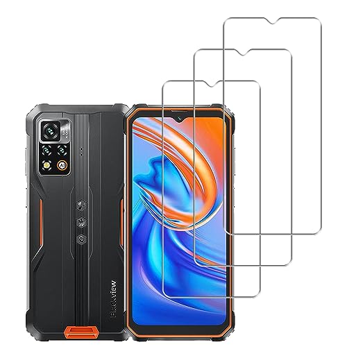 Vuciya Screen Protector for Compatible with Blackview BV9200 Tempered Glass Film 9H Hardness Pack of 3 HD Clear Film Bubble-Free Anti-Kratzen for BV9200 von Vuciya