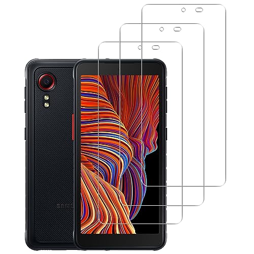 Vuciya Screen Protector for Compatible with Samsung Galaxy Xcover 5 Tempered Glass Film 9H Hardness Pack of 3 HD Clear Film Bubble-Free Anti-Kratzen for Samsung Xcover 5 von Vuciya