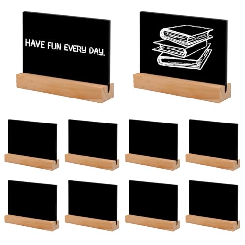 Vueinrg 10 Stück kreidetafel klein 10 x 7.5cm preisschilder aufsteller, Doppelseitige kleine tafeln zum beschriften buffet schilder mit Holzständern für Geburtstag Hochzeit Bar Café Vueinrg 10 Stück kreidetafel klein 10 x 7.5cm preisschilder aufsteller, Doppelseitige kleine tafeln zum beschriften buffet schilder mit Holzständern für Geburtstag Hochzeit Bar Café von Vueinrg