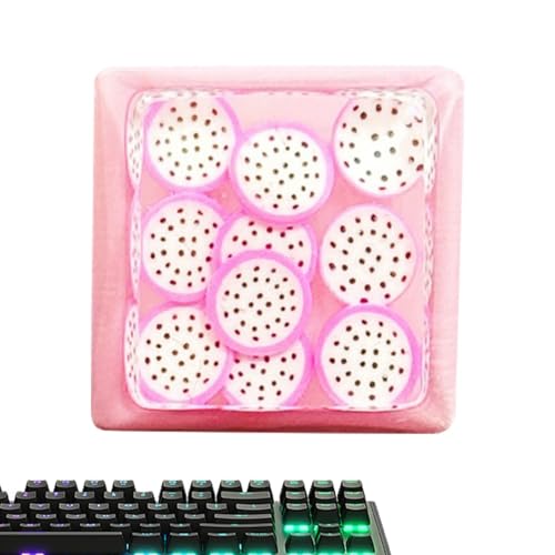 -Tastenkappen, niedliche Tastenkappen, Bonbon-Frucht-Tastenkappen, dekoratives Computerzubehör für mechanische Tastaturen, hintergrundbeleuchtete Tastenkappen, Ersatz von Vuggdt