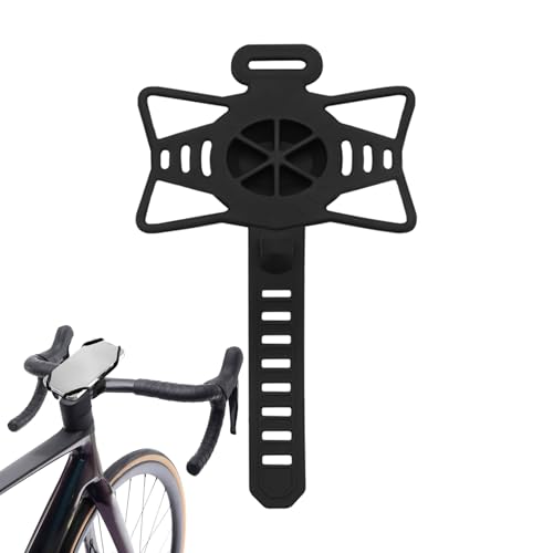Vuggdt Fahrrad-Handyhalterung – Silikon-elastische Fahrrad-Smartphone-Navigations-Halterung, Fahrradausrüstung, 360 Grad drehbare Handyhalterung für 11,9–18,8 cm Geräte von Vuggdt