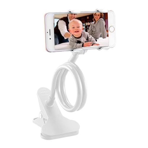 Vuggdt Handy-Halterung für Bett, Flexibles Kopfteil, Nachttisch, multifunktional, Langer Arm-Clip für Schreibtisch, Kopfteil, Nachttisch, Bett von Vuggdt