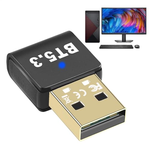 Vuggdt Kabelloser USB-Adapter für Computer, kabelloser Computer-Adapter, Plug-and-Play, USB-Empfänger und -Sender unterstützt High-Definition-Audioübertragung Vuggdt Kabelloser USB-Adapter für Computer, kabelloser Computer-Adapter, Plug-and-Play, USB-Empfänger und -Sender unterstützt High-Definition-Audioübertragung von Vuggdt