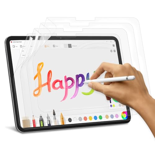 4 Stück Papier Folie für iPad 10. Generation 10,9 Zoll (2022) & iPad 11 (2025 A16), Matte Paper Folie Schutzfolie, Papierfolie für iPad 10 Generation & iPad 11, Schreibfolie für Schreiben und Zeichnen von Vulcyxa