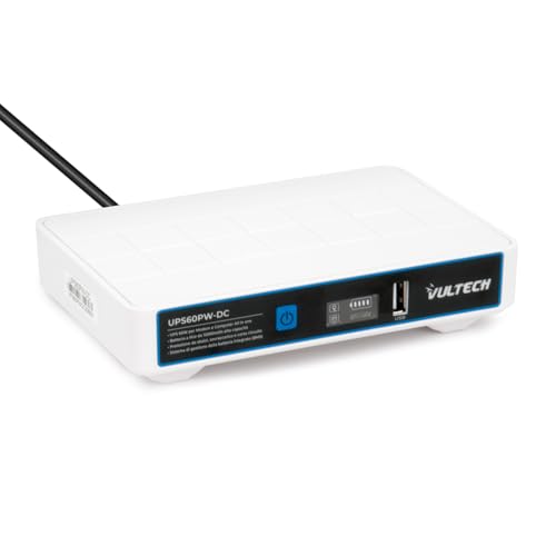 VulTech UPS60PW-DC Weiß Mini USV 12000 mAh 60 Watt unterbrechungsfreie Stromversorgung tragbar für Router Wireless Modem Kamera Power Bank Smartphone Eingang 100-240 VAC USB 5 V DC 12 V VulTech UPS60PW-DC Weiß Mini USV 12000 mAh 60 Watt unterbrechungsfreie Stromversorgung tragbar für Router Wireless Modem Kamera Power Bank Smartphone Eingang 100-240 VAC USB 5 V DC 12 V von Vultech