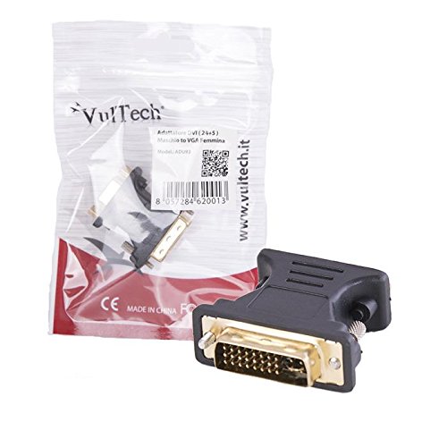 Vultech ADU93 Adapter VGA to DVI, schwarz von Vultech