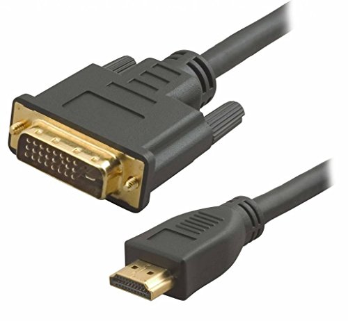 Vultech DVI-M-M, -1,8 M Kabel Video Adapter von (HDMI DVI-D männlich/männlich Gold Schwarz 1920 x 1080 Pixel) von Vultech