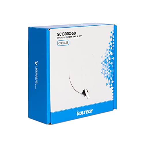 Vultech SC13002-50 Knäuel Lan Kategorie 5e UTP 50 Meter 24 AWG Ethernet-Netzwerkspule 50 m Cat5e von Vultech