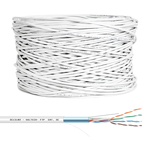 Vultech SC13102 – 305 – Netzwerkkabel (CAT5e, F/UTP (FTP), 10/100/1000Base-T (x), grau, Vinylchlorid (PVC), stabil) von Vultech