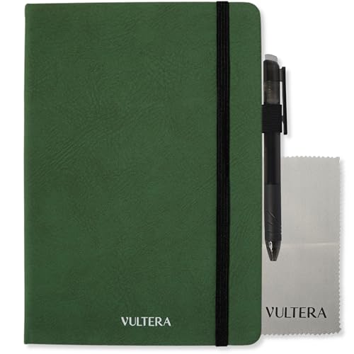 Vultera Notizbuch wiederverwendbar - A5 - Löschbarer Notizblock mit löschbarem Stift - Digitales Notizbuch von Vultera