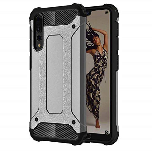 Vultic [Armor Hülle für Huawei P20 Pro, Heavy Duty [4 Ecken Stoßfest Schutz] Bumper Cover (Grau) von Vultic