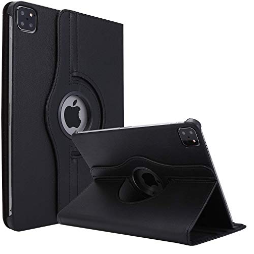 Vultic iPad Air 4 (2020) / Pro 11 Case - 360 Degree Rotating Stand [Auto Sleep/Wake][Apple Pencil Support] Leather Cover Case for Apple iPad Air 4th Gen 10.9" 2020 & Pro 11 inch 2018/2020 (Black) von Vultic