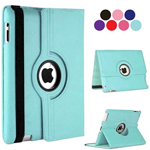 Vultic iPad Pro 12.9 Case - 360 Degree Rotating Stand [Auto Sleep/Wake] Folio Leather Cover Case for Apple iPad Pro 12.9 inch [2nd Gen 2017] & [1st Gen 2015] (Light Blue) von Vultic