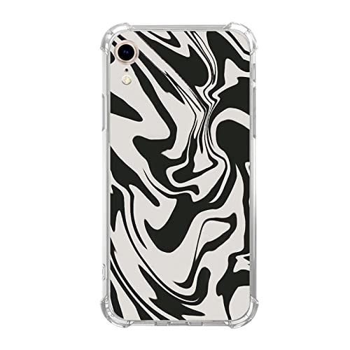 Vusbvelnot Black Aesthetic Groovy Swirl Case Compatible with iPhone XR, Hippie Psychedelic Black Wave Abstract Case for iPhone XR for Teens Men and Women, Cool TPU Bumper Phone Case Cover Vusbvelnot Black Aesthetic Groovy Swirl Case Compatible with iPhone XR, Hippie Psychedelic Black Wave Abstract Case for iPhone XR for Teens Men and Women, Cool TPU Bumper Phone Case Cover von Vusbvelnot