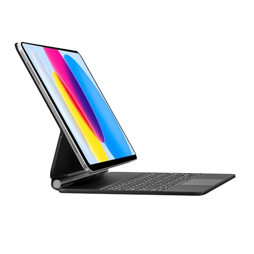 Magische Tastatur-Hülle für iPad 10. Generation 2022 und 11. Generation (A16,2025), magnetischer Ständer, 11 Zoll (27,7 cm), iPad-Hülle mit Tastatur, integriertes Multi-Touch-Trackpad, automatische von Vushola