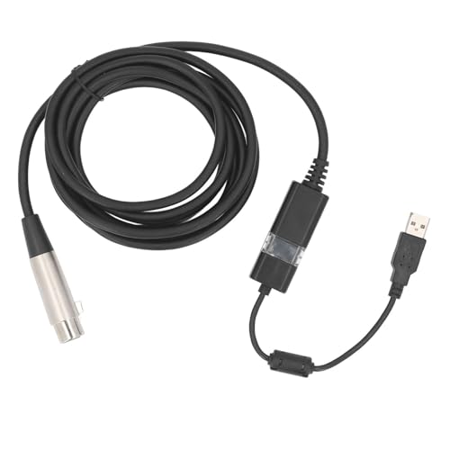 Vvikizy USB-Stecker auf XLR-Buchse, Mikrofon-Link-Konverterkabel, 48/44,1 KHz, Studio-Soundkabel, Verbindungskabel, Adapter für Mikrofone oder Aufnahmen Vvikizy USB-Stecker auf XLR-Buchse, Mikrofon-Link-Konverterkabel, 48/44,1 KHz, Studio-Soundkabel, Verbindungskabel, Adapter für Mikrofone oder Aufnahmen von Vvikizy