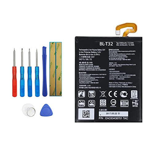 [NEU] Vvsialeek Hohe Qualität BL-T32 Ersatz Akku für L G G6 LS993 VS998 H870 H871 H872 EAC63438701 mit kostenlosem Toolkit. von Vvsialeek