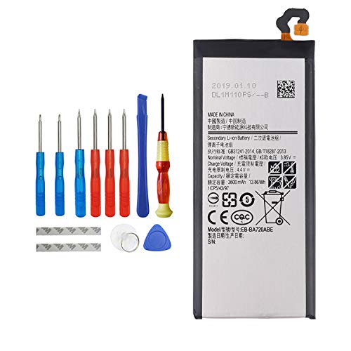 Vvsialeek EB-BA720ABE Handy Akku Kompatibel Für Samsung Galaxy A7 2017 SM-J720F with Toolkit 3600mAh Vvsialeek EB-BA720ABE Handy Akku Kompatibel Für Samsung Galaxy A7 2017 SM-J720F with Toolkit 3600mAh von Vvsialeek