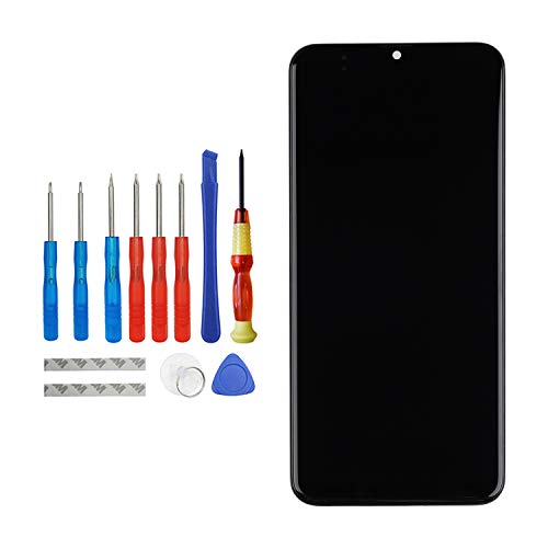 Vvsialeek Ersatz AMOLED Display Kompatibel Für Samsung Galaxy A20 2019 A205 SM-A205F SM-A205FN schwarz 6.4" LCD Touch Screen Rahmen with Toolkit von Vvsialeek