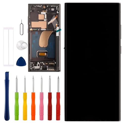 Vvsialeek Ersatz OLED Display Kompatibel Für Galaxy S23 Ultra [6.8"] SM-S918B, SM-S918B/DS, SM-S918U, SM-S918U1 LCD Touch Screen with Toolkit-Fingerabdruck-Funktion von Vvsialeek
