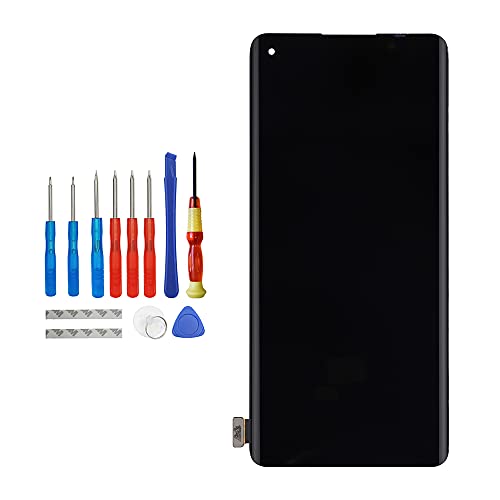 Vvsialeek Fluid AMOLED Display Kompatibel Für OnePlus 8 1+8 IN2013 IN2017 IN2010 Ersatzteil LCD Touch Screen Digitizer Assembly Glass with Toolkit (Schwarz) von Vvsialeek