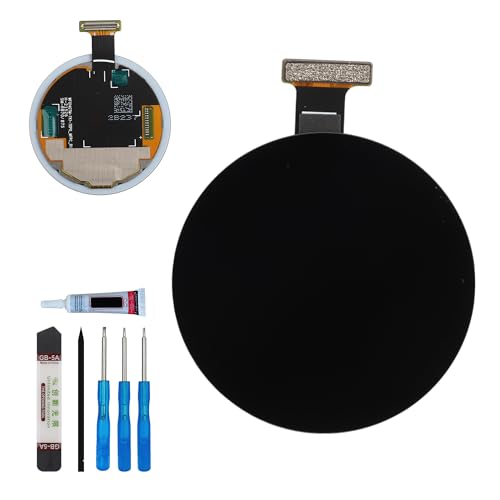 Vvsialeek LCD-Touchscreen-Digitizer für Galaxy-Watch 4 SM-R870, 44 mm, mit technischem Reparaturwerkzeug-Set, Fingerabdruck-Funktion von Vvsialeek