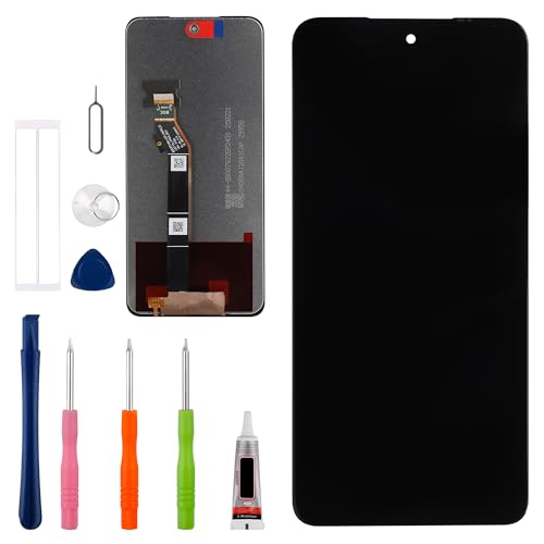Vvsialeek LCD-Touchscreen-Digitizer für Moto G35 5G [6,2 Zoll] mit technischem Reparaturwerkzeug-Set, Fingerabdruck-Funktion von Vvsialeek